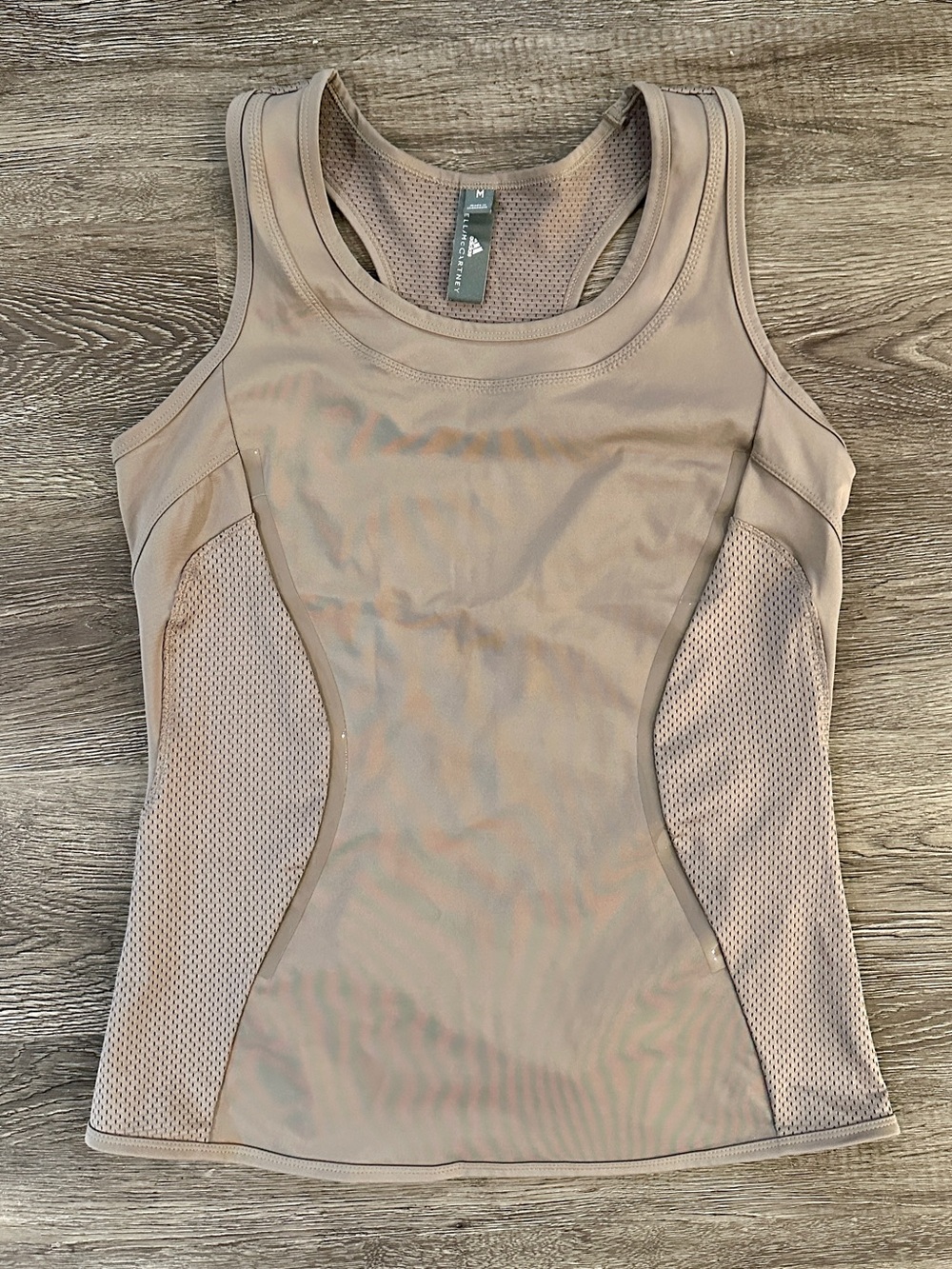 Adidas by Stella McCartney Mesh Training Tank Top Taupe Women’s Medium